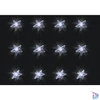 Kép 2/5 - Home KAF 48L LED-es csillag fényfüggöny, 1,5x1 m / 48 db hidegfehér LED csillag figurákban, átlátszó vezeték, hálózati adapter, beltéri kivitel