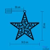 Kép 4/4 - Home KID 211 B/WW csillag ablakdísz, 20 db LED, 3 funkció, akril, tapadókorong
