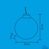 Kép 4/4 - Home KLW 32 ablakdísz, ajtódísz, fa, 6 db LED, lézervágott, kapcsolható