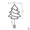 Kép 3/3 - Home KID 502 B/M fenyőfa ablakdísz, 35 db színes LED, 3 funkció, kapcsolható