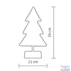 Kép 5/5 - Home KAD 19 PINE karácsonyfa asztaldísz, 20 db LED, ABS műanyag, 21 x 39 cm