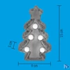 Kép 5/5 - Home KDC 15/T LED-es kerámia fenyőfa asztali dísz, 5 db LED