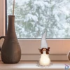 Kép 3/4 - Home KDC 27 kerámia-plüss angyalka dekoráció, 1 db LED