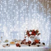Kép 1/4 - Home DLFC 600/WH LED-es cluster fényfüggöny, 2,7x0,6 m / 600 db hidegfehér LED, állófényű, fehér vezeték, sorolható, kül- és beltéri kivitel