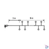 Kép 3/3 - Home MLCS 600/M micro LED-es cluster fényfüzér, 9 m / 600 RYBG és melegfehér LED, 11 fényprogram, távirányító, hálózati adapter, kül- és beltéri kivitel