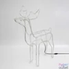 Kép 2/3 - Home ROPE 1 szarvas figura, borostyánszínű LED, fém váz, talpra hajtható, IP44, kültéri, beltéri