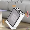 Kép 5/5 - Home FK 51 álló elektromos kerámia fűtőtest, 1000W/1500W, oszcillálás, mechanikus termosztát, fehér