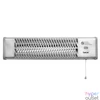 Kép 2/5 - Home FK 24 falra szerelhető elektromos karccsöves fűtőtest, 600W/1200W,  IPX4 védelem, ezüst