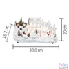 Kép 6/6 - Home DRM 16 dioráma, fehér ház, LED, fenyőfa, beltéri