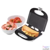Kép 1/2 - Home HG P 01 panini szendvicssütő, teljesítmény 750 W, tapadásmentes sütőfelület, jelzőfények