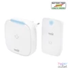 Kép 1/2 - Home DBK 1500AC vezeték nélküli csengő, elem nélküli, 150m hatótáv, 36 dallam, 4 fokozatú hangerő, fényjelzés, kinetikus nyomógomb, 230V-os tápellátás
