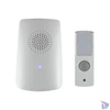 Kép 2/2 - Home DB 1001DC vezeték nélküli csengő, 100m hatótáv, 8 dallam, kék fényjelzés, 256 digitális kód, elemes kivitel, IP 44 védett nyomógomb