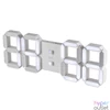 Kép 1/4 - Home LTC 05 digitális, 3D LED ébresztőóra, 128 mm magas fehér kijelző, kitűnően leolvasható, háromféle fényerősség, idő, dátum és hőmérséklet-kijelzés