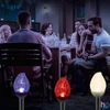 Kép 3/3 - Home MX 815 napelemes kerti lámpa, 1 db LED, fém és üveg, időjárásálló, automatikus, színes