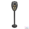 Kép 3/5 - Home MX 200 napelemes kerti fáklya, 12 LED, automatikus, napelem és töltő, időjárásálló