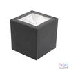 Kép 1/2 - Home MX 651 napelemes fali lámpa, 1 db melegfehér SMD LED, cserélhető akkumulátor