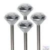 Kép 1/3 - Home MX 802/4 napelemes kerti lámpa szett, 4 db, 1 db LED, fém és műanyag, automatikus, kristályszerű fej