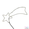 Kép 2/4 - Home NEON 1 hullócsillag figura, LED-es neon fény, két oldalú, fém váz, IP44, kültéri, beltéri, jégkék