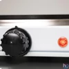 Kép 3/3 - Home HG R 02WH hordozható elektromos főzőlap, dupla, teljesítmény 1000 W + 1500 W, Ř15 cm + Ř18 cm főzőfelület, zománcozott készülékház, fehér