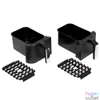 Kép 5/5 - Home HG AF 24 air fryer, forrólevegős fritőz, 2 X 3,8 literes, 6-féle üzemmód, 2460 W, MEAL funkció, DUAL funkció, fekete