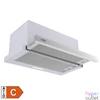 Kép 1/3 - Home KPE 6044S konyhai páraelszívó TWISTER, két sebességfokozat, légszállítás: 440 m3/h, 105 W, rozsdamentes acél panel + szürke test