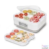 Kép 4/4 - Home HG ASZ 5 aszaló, 35-70°C között állítható hőmérséklet, 5 tálca, töltőtömeg 3,5 kg, 250 W, fehér