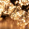 Kép 1/3 - Home LPL 10 GLOBE micro LED-es fényfüzér, 4,5 m / 200 db melegfehér micro LED, víztiszta búra, sorolható, fekete gumivezeték, adapter, kül- és beltéri kivitel