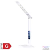 Kép 1/4 - Home LA 51 LED-es asztali lámpa, óra, 5 W / 400 lm, hőmérő, naptár, ébresztés, melegfehér / hidegfehér / természetes színhőmérsékletek