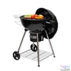 Kép 3/7 - Home GR03 fedeles gömbgrill, faszén, faszénbrikett, zománcozott acél tűztér és fedél, krómozott acél rostély, galvanizált acél széntartó, 76 cm rostélymagasság a talajtól
