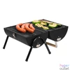 Kép 3/5 - Home GR01 hordozható asztali grill, faszén, faszénbrikett, nyitott vagy zárt fedél, 2 rostély, 2 széntartó rács, 22 cm rostélymagasság asztaltól