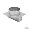 Kép 1/3 - Home KPEHKIV hátsó kivezető idom konyhai páraelszívóhoz, STORM és HURRICANE típusokhoz, horganyzott, O117 mm, 160 x 52 mm szögletes rész, 188 x 160 mm tartólemez
