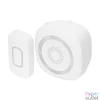 Kép 1/4 - Home DB 1601DC vezeték nélküli csengő, 160m hatótáv, 60 dallam, 3-fokozatú hangerő és némítás, kapcsolható fényjelzés, elemes tápellátás