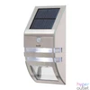 Kép 1/3 - Home FLP30SOLAR napelemes LED lámpa, 30 lm, PIR mozgásérzékelő, 3-5m, 2 db hidegfehér SMD LED, energiatakarékos, fém + műanyag, IP44