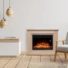 Kép 4/4 - Home FKKF 03 + FKKI 03 KIT FKK Bologna beépíthető elektromos látványkandalló kerettel, sonoma