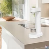 Kép 4/4 - Home HGSZG1000P vizes palack, HGSZG1000 szódagéphez, BPA mentes, PET műanyag, rozsdamentes acél fedő és talp, 1 L, 850 ml szénsavasítható