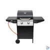 Kép 2/4 - Home GRG02 gázgrill, 2 főégővel, 1 oldalégővel, 3,2 kW égőnkénti teljesítmény, 440x400 mm sütőfelület, nyomásszabályozó készlettel
