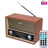 Kép 1/5 - SAL RRT 4B retro asztali rádió, multimédia lejátszó, BT, USB/MicroSD, AUX, Rádió, EQ, ~16 óra üzemidő