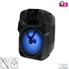 Kép 1/5 - SAL PAR20BTC party hangdoboz, 2-utas hangrendszer, bass-reflex mélysugárzó, Bluetooth, FM rádió, digitális kijelző, LED fényeffekt