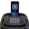 Kép 4/6 - SAL PAR2100BT party hangdoboz, 80W, beépített akkumulátor és LED fénnyel, Bluetooth, AUX és mikrofon bemenetek, 2-utas, 3 hangszóró