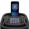 Kép 4/6 - SAL PAR2100BT party hangdoboz, 80W, beépített akkumulátor és LED fénnyel, Bluetooth, AUX és mikrofon bemenetek, 2-utas, 3 hangszóró