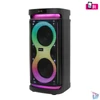 Kép 1/6 - SAL PAR2400BT party hangdoboz, 160 Watt, beépített akkumulátor és LED fény, Bluetooth, USB/microSD zenelejátszás, gitár és mikrofon bemenetek, 2-utas, 3 hangszóró