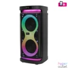 Kép 1/6 - SAL PAR2400BT party hangdoboz, 160 Watt, beépített akkumulátor és LED fény, Bluetooth, USB/microSD zenelejátszás, gitár és mikrofon bemenetek, 2-utas, 3 hangszóró
