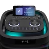Kép 4/6 - SAL PAR2400BT party hangdoboz, 160 Watt, beépített akkumulátor és LED fény, Bluetooth, USB/microSD zenelejátszás, gitár és mikrofon bemenetek, 2-utas, 3 hangszóró