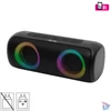 Kép 1/5 - SAL BT2000 boombox, 2x10W, MP3 zenelejátszó, Bluetooth, mélysugárzó, basszus, RGB LED fényjáték, beépített akkumulátor, IPX5