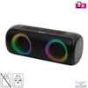 Kép 1/5 - SAL BT2000 boombox, 2x10W, MP3 zenelejátszó, Bluetooth, mélysugárzó, basszus, RGB LED fényjáték, beépített akkumulátor, IPX5