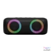 Kép 2/5 - SAL BT2000 boombox, 2x10W, MP3 zenelejátszó, Bluetooth, mélysugárzó, basszus, RGB LED fényjáték, beépített akkumulátor, IPX5