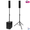 Kép 1/6 - SAL PAS12W243S sztereó professzionális oszlopsugárzó hangrendszer, 800 W, Bluetooth TWS, 9db hangsugárzó, színes képernyő, állvány, DSP hangprocesszor