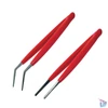 Kép 2/2 - Pro'skit 908-T301 műszerészcsipesz-pár, 150 mm, egyenes és 45'-ban hajlított, szigetelt bevonat