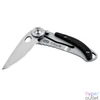 Kép 2/4 - True Utility Skeletonknife, TU571K, 4 cm rozsdamentes acél penge, eloxált alumínium tok, karabiner rögzítési pont, jobb és balkezes