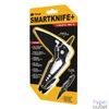 Kép 6/6 - True Utility Smartknife+, TU6869, 15 in 1, mágneses bitfej tartó, kábelcsupaszoló, homokfúvott rozsdamentes acél, 5,5 cm penge